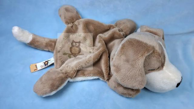 Fluffeltuch Hund Piet von oben