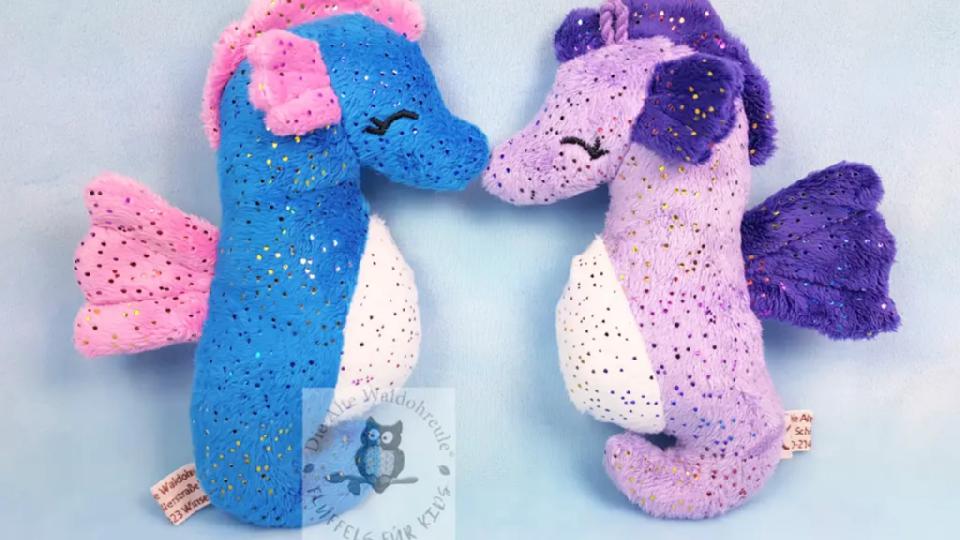 Zwei Taschen-Seepferdchen