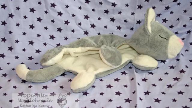 Fluffeltuch Katze Mia seitlich