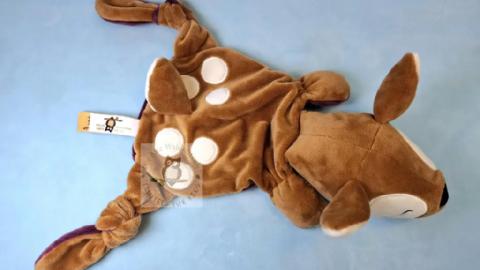 Fluffeltuch Reh Antonia von oben