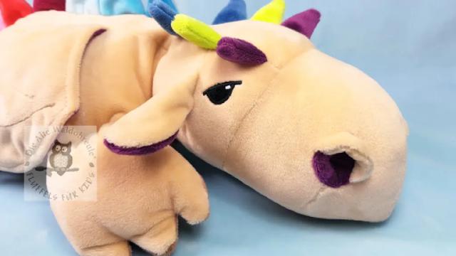 Fluffeldrache Samu Kopfansicht