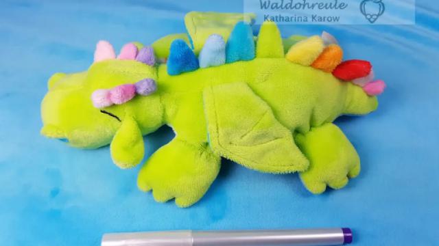 Fluffeldrache Samu von oben