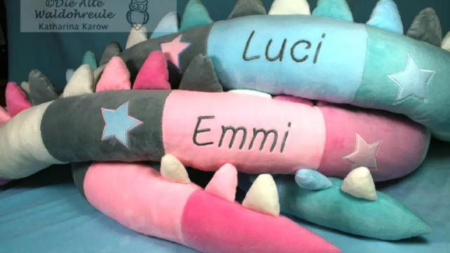 Zwei Bettschlange Drachenbabys personalisiert